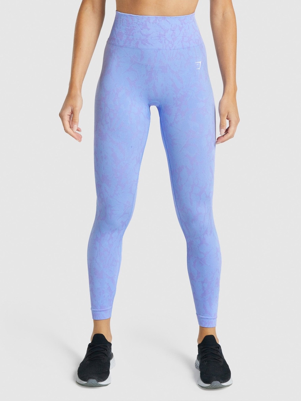 GYMSHARK ADAPT ANIMAL SEAMLESS LEGGINGS Butterfly | Light Blue